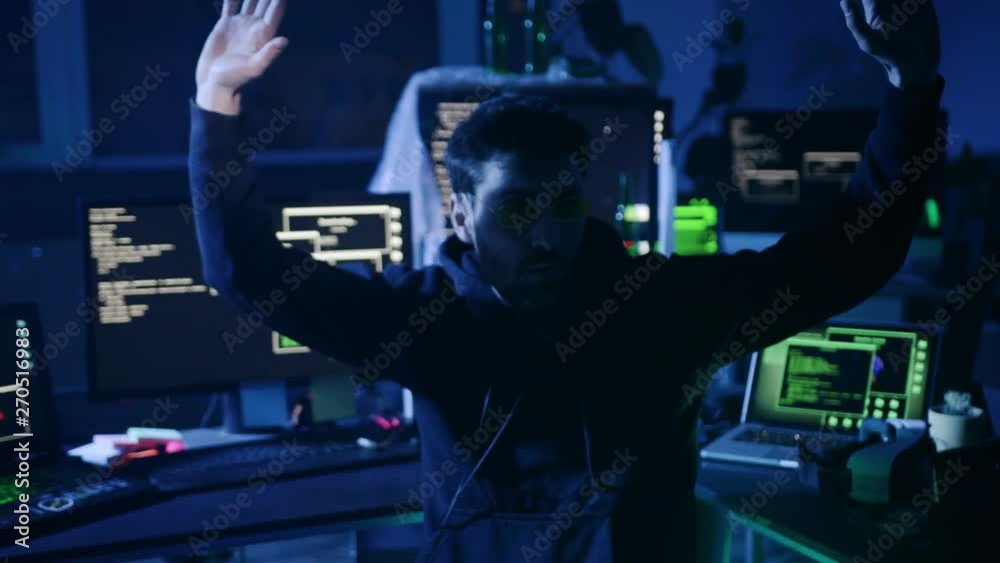 Startled computer hacker caught and arrested for breaking into security ...
