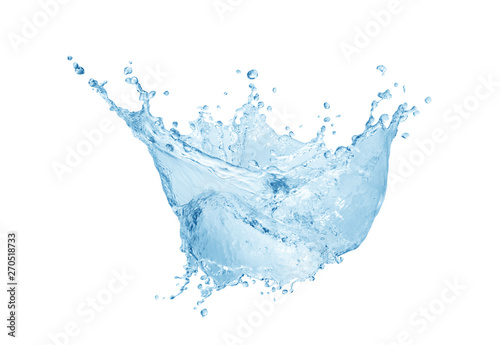 Water splash,water splash isolated on white background,blue water splash, © CK