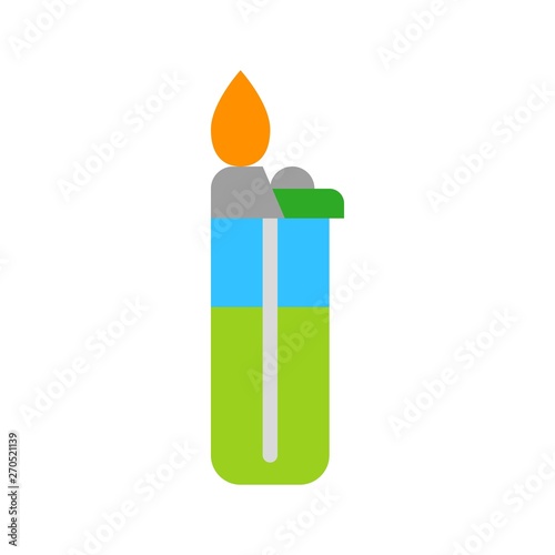 Lighter vector, Barbecue related flat style icon photo