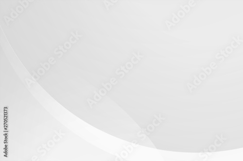 White gradient abstract curve pattern on gray background.