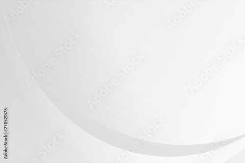 Abstract white gradient curve graphic background, copy space composition.