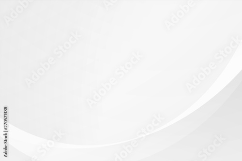 White gradient abstract curve pattern on gray background. © Suppachok N