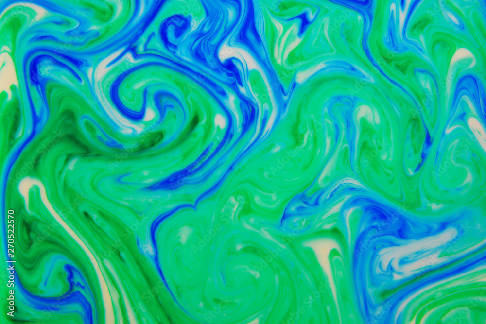 Beautiful abstract painting is a painting technique Ebru .Turkish Ebru style on the water with acrylic paints wring wave.Stylish combination of luxury.Contemporary art marble liquid texture  
