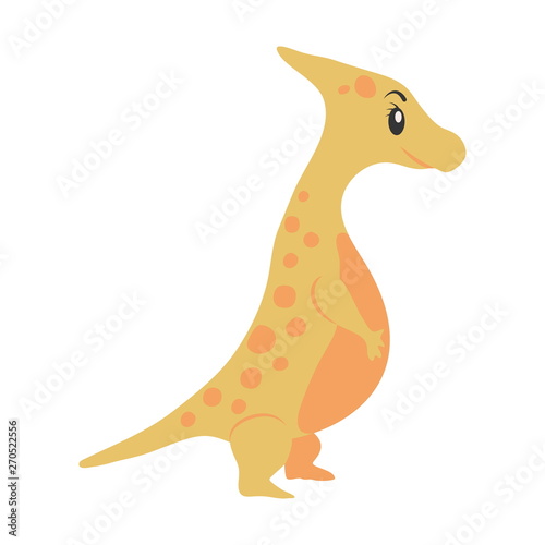 Dinosaur Parasaurolophus cartoon