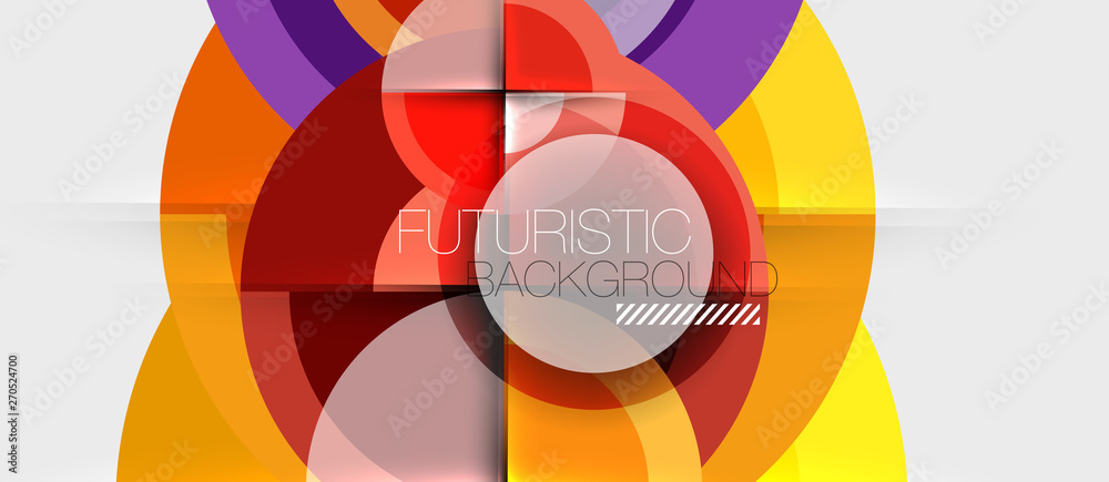 Geometric design abstract background - circles Geometric design abstract background - circles