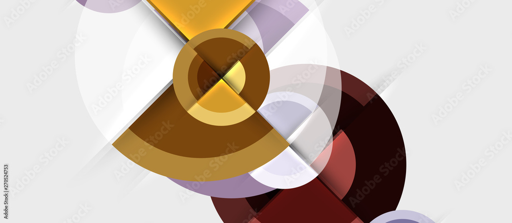 Geometric design abstract background - circles
