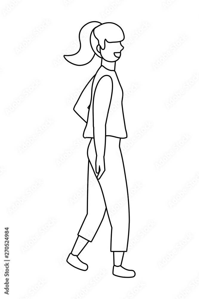 Isolated woman design vector illustration