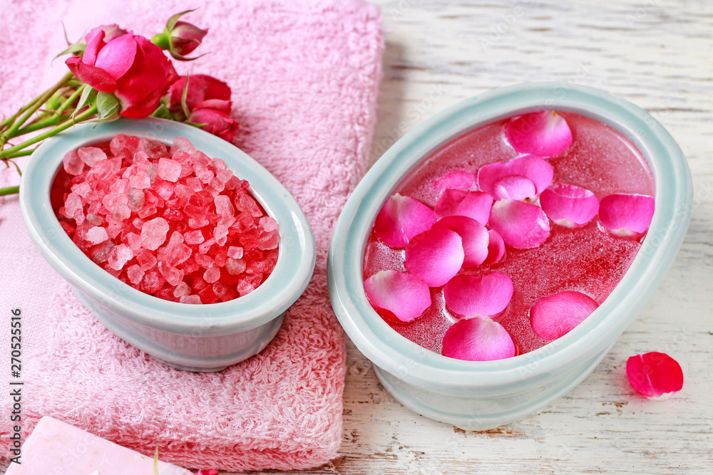 Nail spa enriching treatment with essential oils and rose petals. Nail spa enriching treatment with essential oils and rose petals.