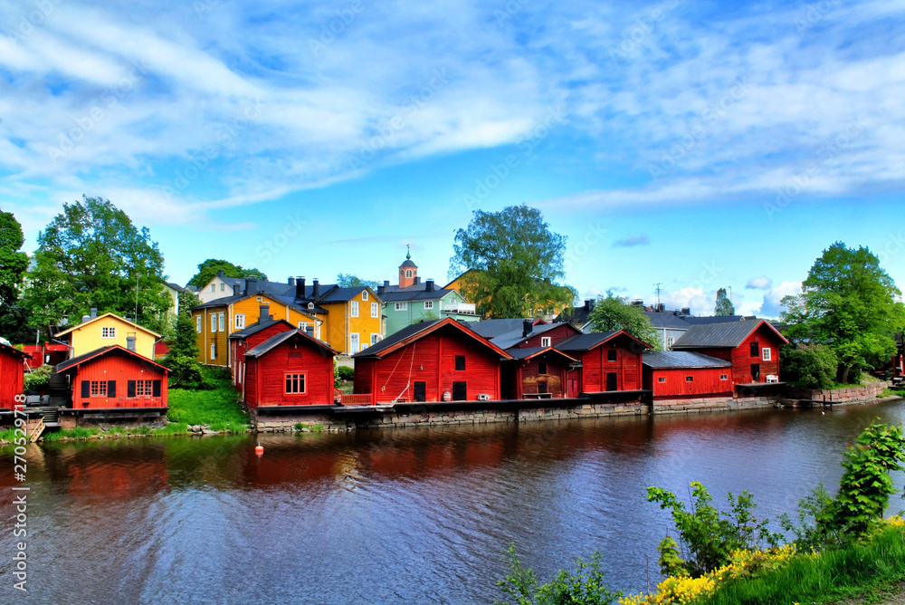 Obraz premium Red Houses HDR