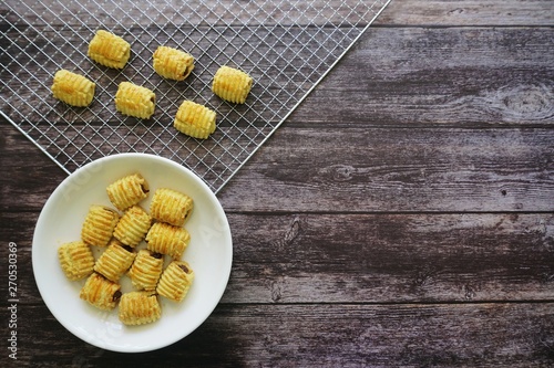 Traditional Malaysian cookies snack called 