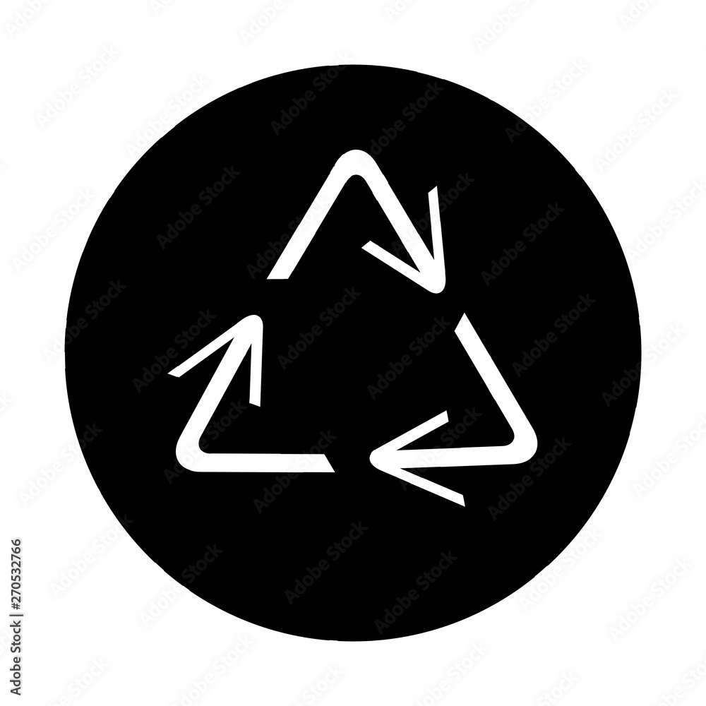 recycling symbol of ecologically pure funds, set of arrows recycling symbol of ecologically pure funds, set of arrows