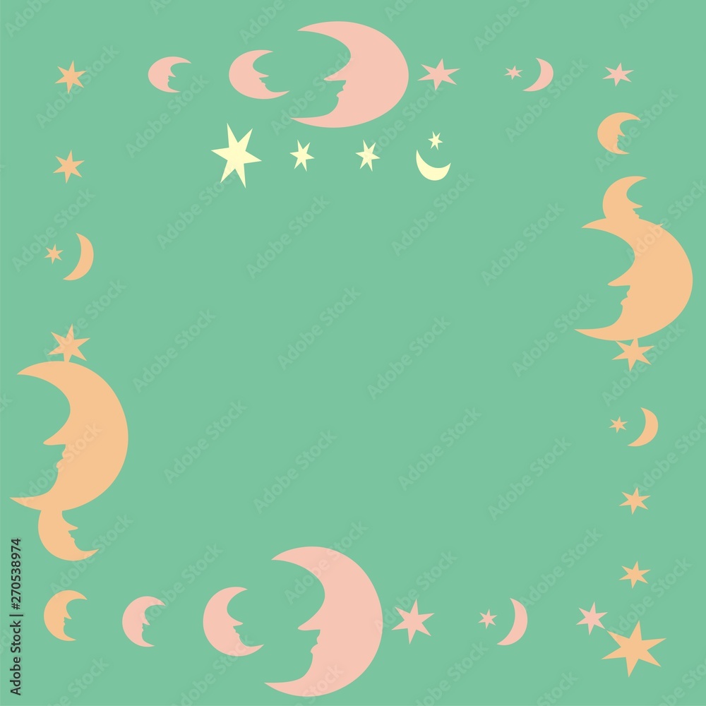 abstract turquoise background with pink moon abstract turquoise background with pink moon