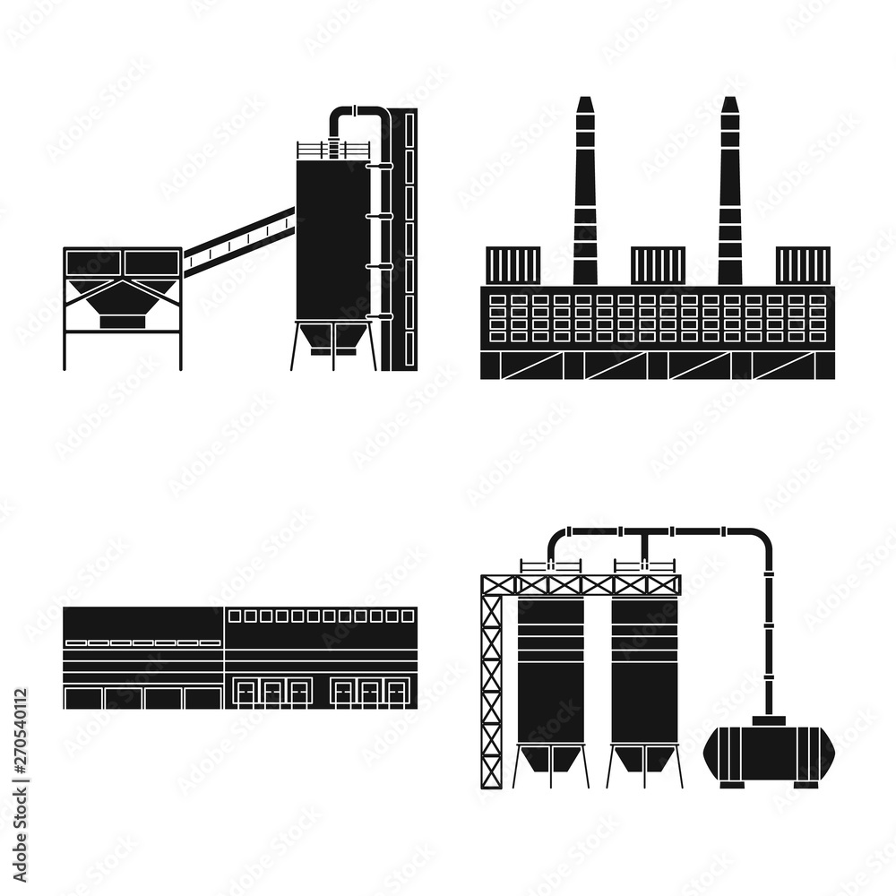 Isolated object of architecture and technology symbol. Collection of architecture and building stock vector illustration. Isolated object of architecture and technology symbol. Collection of architecture and building stock vector illustration.