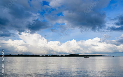 danube river near gabcikovo power plant, slovakia photo