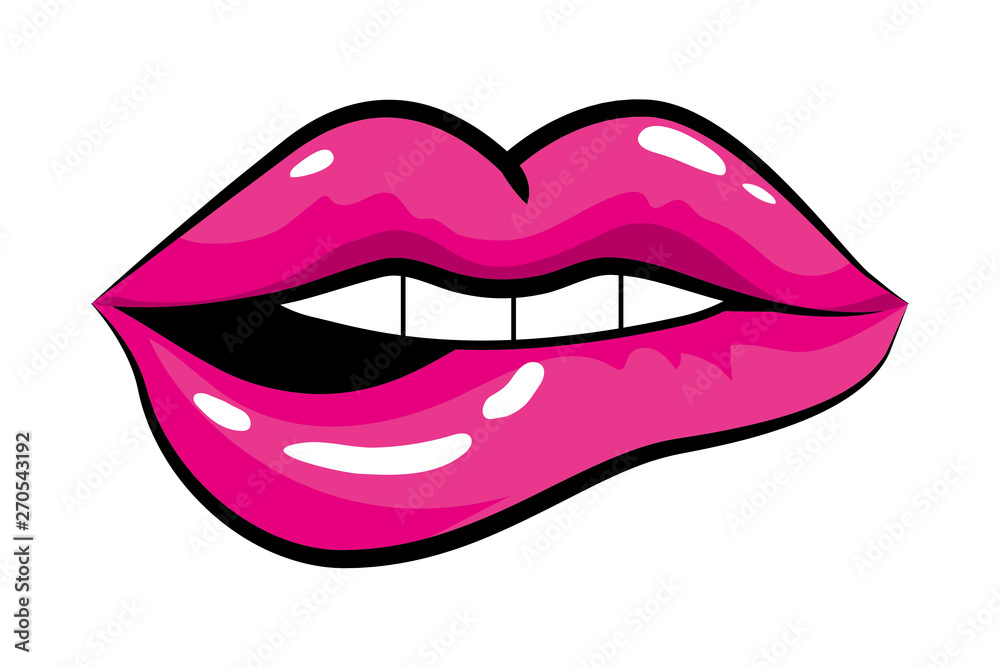 pop art comic lips cartoon pop art comic lips cartoon