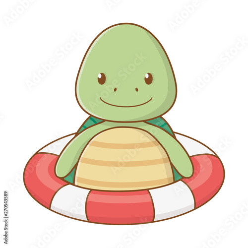 cute animal enjoying summer vacations