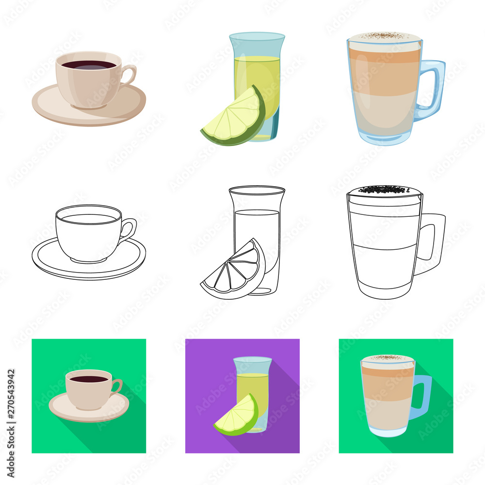 Vector design of drink and bar sign. Set of drink and party stock symbol for web. Vector design of drink and bar sign. Set of drink and party stock symbol for web.