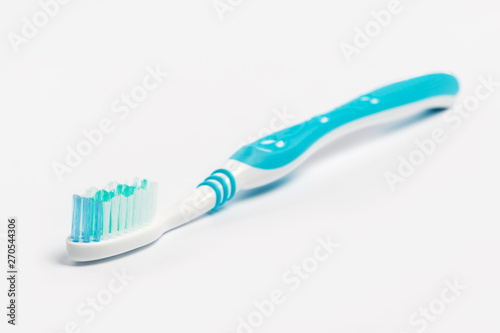 New toothbrush isolated on a white background