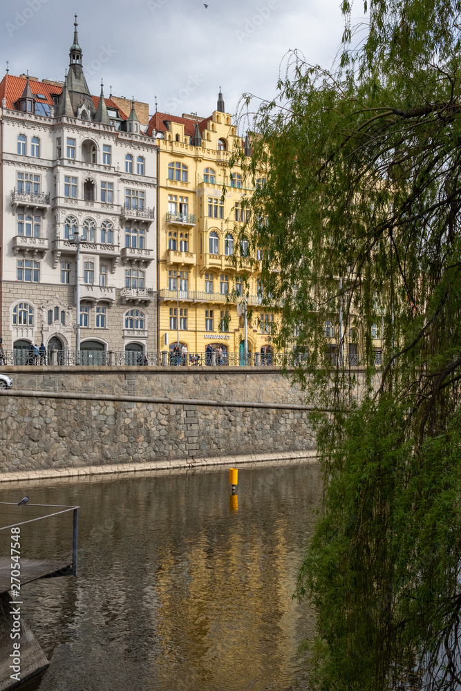 Naklejka premium Beautiful architecture and spring city view of Prague / Prague, Czech Republic, May 2019