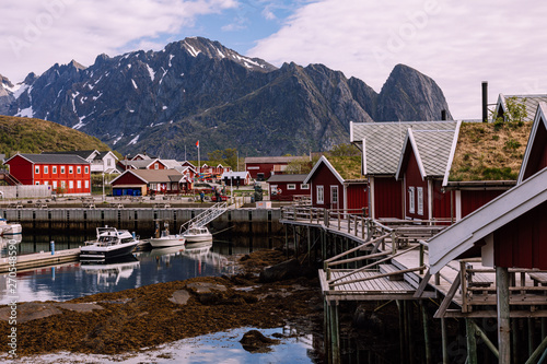 Quadro em tela Reine fishing village on Lofoten islands, Nordland. Norway.