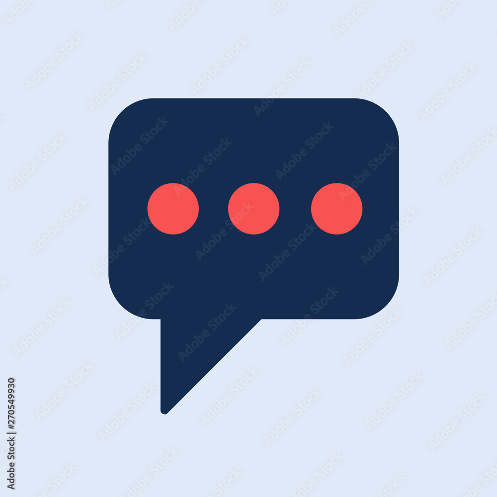 Texting vector icon. Chat icon. New trendy texting graphic vector icon for web, logo, app, ui.