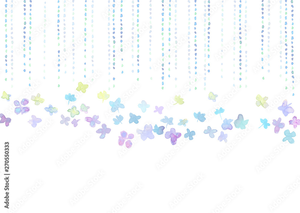 あじさい　梅雨　背景