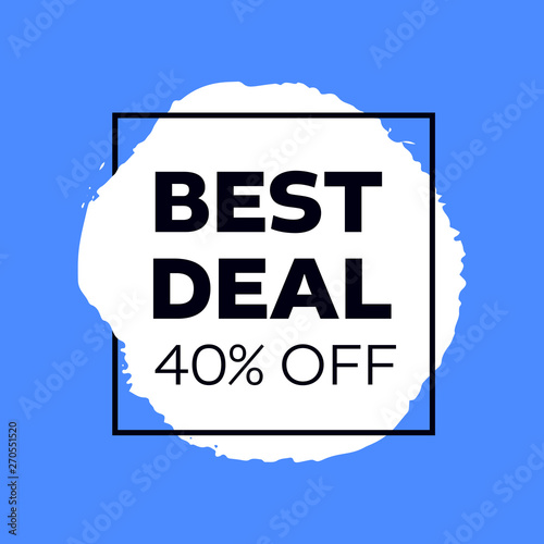Sale poster template design.