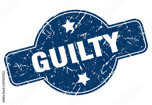 guilty sign