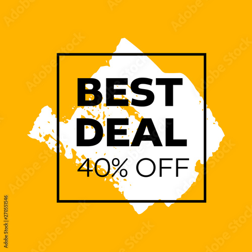 Sale poster template design.
