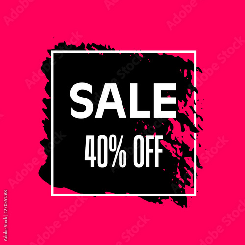 Sale banner template design.