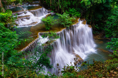 Huay Mae Khamin Waterfall (Srinakarin Dam National Park) Tha Kradan Si Sawat Kanchanaburi  Thailand