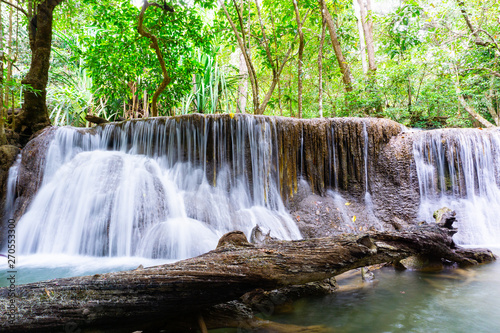 Huay Mae Khamin Waterfall (Srinakarin Dam National Park) Tha Kradan Si Sawat Kanchanaburi  Thailand