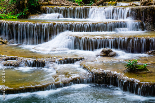 Huay Mae Khamin Waterfall (Srinakarin Dam National Park) Tha Kradan Si Sawat Kanchanaburi  Thailand