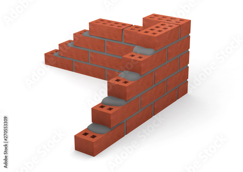 brick block red stone construction material 