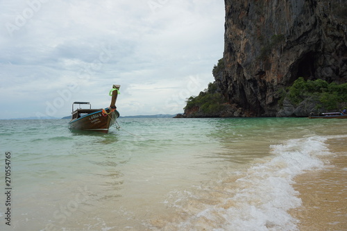 Boat on the beach in Krabi