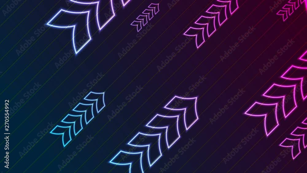 Blue and purple abstract neon arrows tech motion design. Seamless loop. Video animation Ultra HD 4K 3840x2160 Blue and purple abstract neon arrows tech motion design. Seamless loop. Video animation Ultra HD 4K 3840x2160