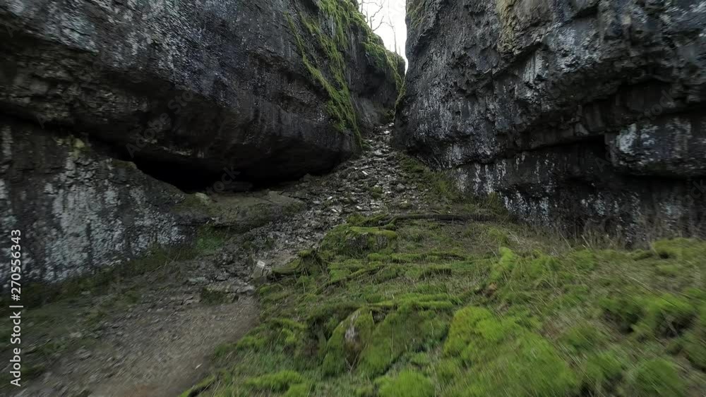 Drone Pulling out of a gorge, Ingleborough, Yorkshire Drone Pulling out of a gorge, Ingleborough, Yorkshire