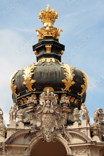 Crowns gate, Zwinger, Sempergalerie, Baroque, Dresden, Saxony, Germany, Europe photo