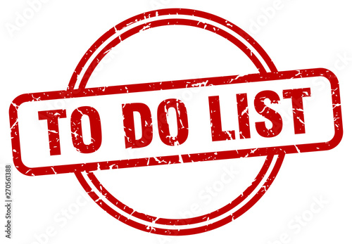 to do list grunge stamp