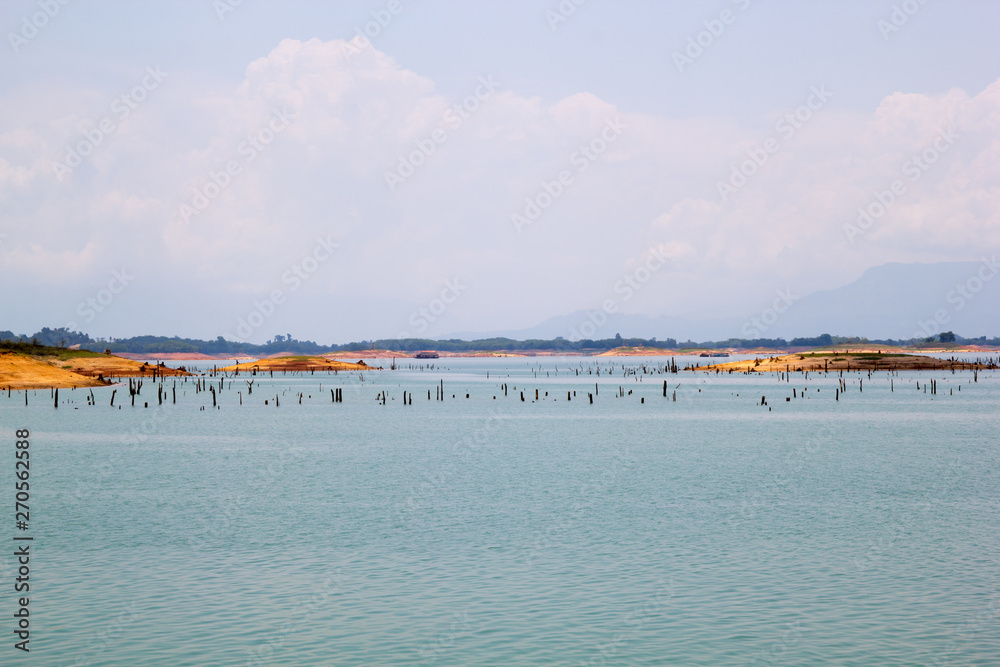 Nam Ngeum Lake in Vientiane, Laos