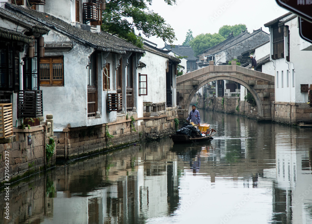中国江南水乡,乌镇,苏州古镇春季风光 中国江南水乡,乌镇,苏州古镇春季风光