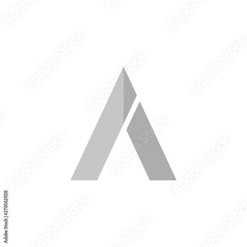 Letter A logo design concept template