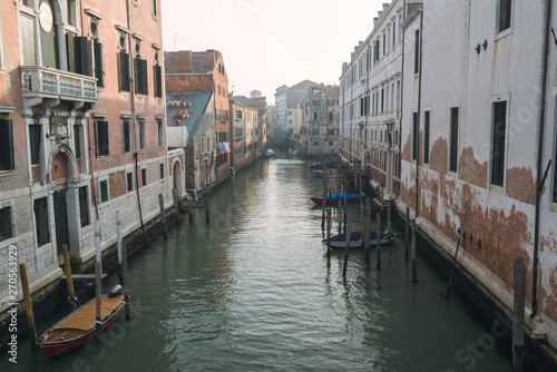 Venice, Italy, march 2, 2019. Venice Canal.