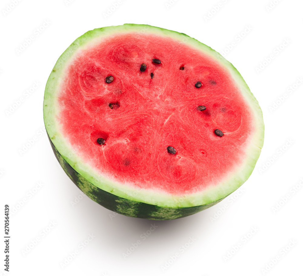 Half of fresh ripe red juicy watermelon Half of fresh ripe red juicy watermelon