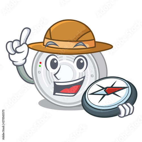 Explorer smoke detector in the cartoon shape