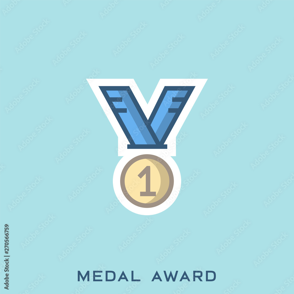 MEDAL AWARD STICKER ICON MEDAL AWARD STICKER ICON