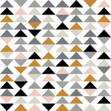 Triangle seamless pattern. Modern abstract geometric background with triangles. Scandinavian style print.