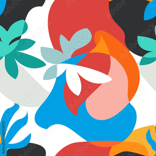 Abstract tropical painting.
