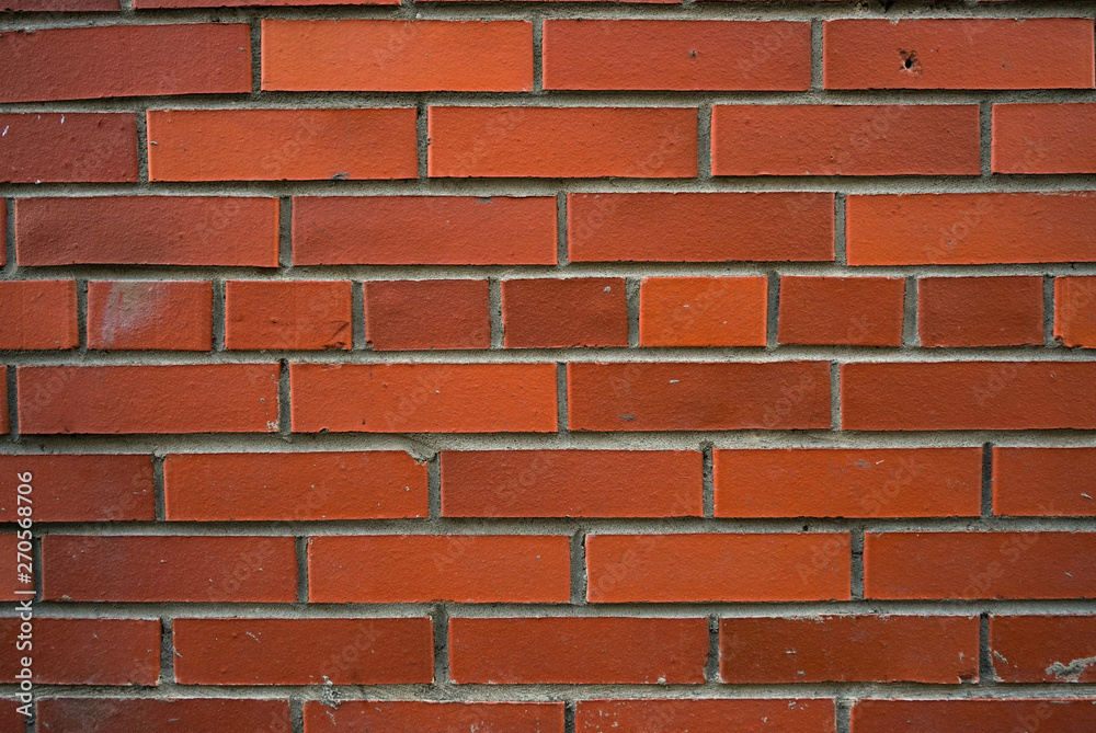 Obraz premium background, red brickwork,wall, in good condition, new