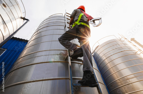 Worker ware safety belts  in construction site close up equipment safety concept,Worker high building outdoors sprinkle with rope safety sure, wear equipment protective